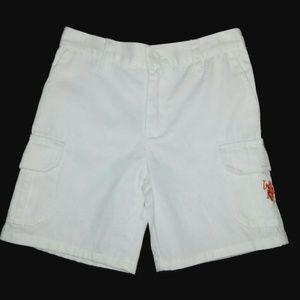 Polo by Ralph Lauren Bottoms - RALPH LAUREN POLO White Cargo Shorts Size 3T Polo by Ralph Lauren Bottoms - RALPH LAUREN POLO White Cargo Shorts Size 3T